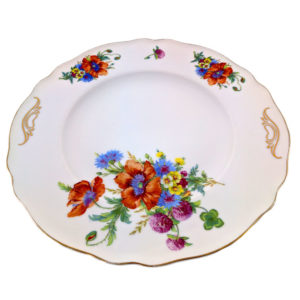 Fuente o plato, porcelana alemana