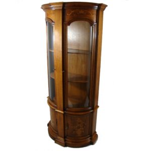 Vitrina alemana art nouveau con marquetería
