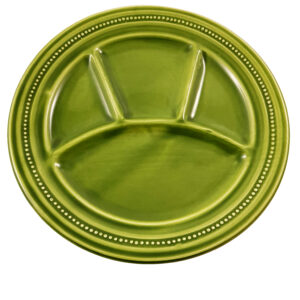 Set plato cerámico Fondue, francés, 1960.