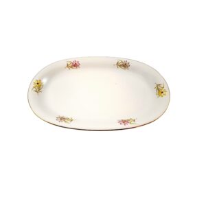 Plato de porcelana ovalado alemán, Bavaria.