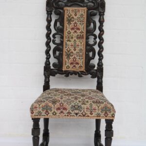 SILLA ANTIGUA DEL SIGLO XIX ESTILO CAROLEANO