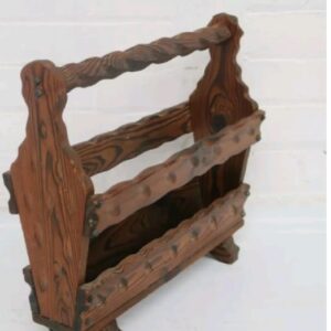 Revistero ingles de madera