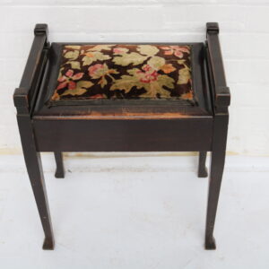 Taburete de piano vintage ingles