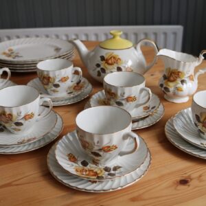 Set de te de porcelana vintage inglesa